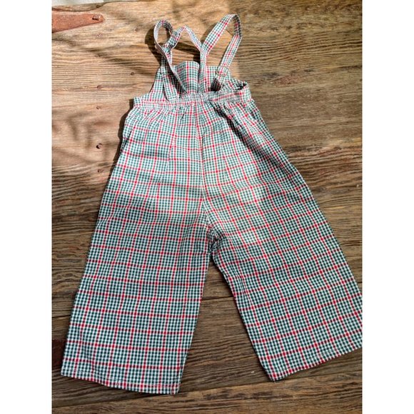 Vintage 1950s Toddler Gingham check Cotton Overalls Sears 2/3T? - Picture 13 of 13